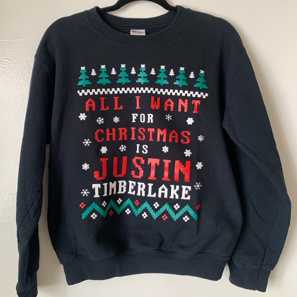 Novelty Justin Timberlake Christmas Sweatshirt
